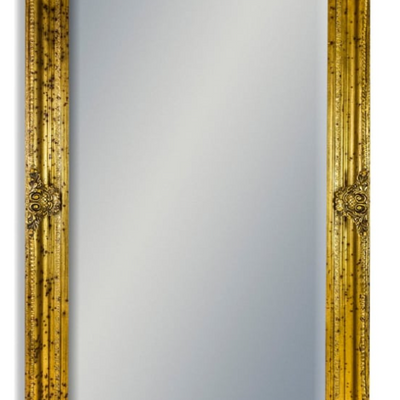 XL Gold Rectangular classic mirror 240 cm