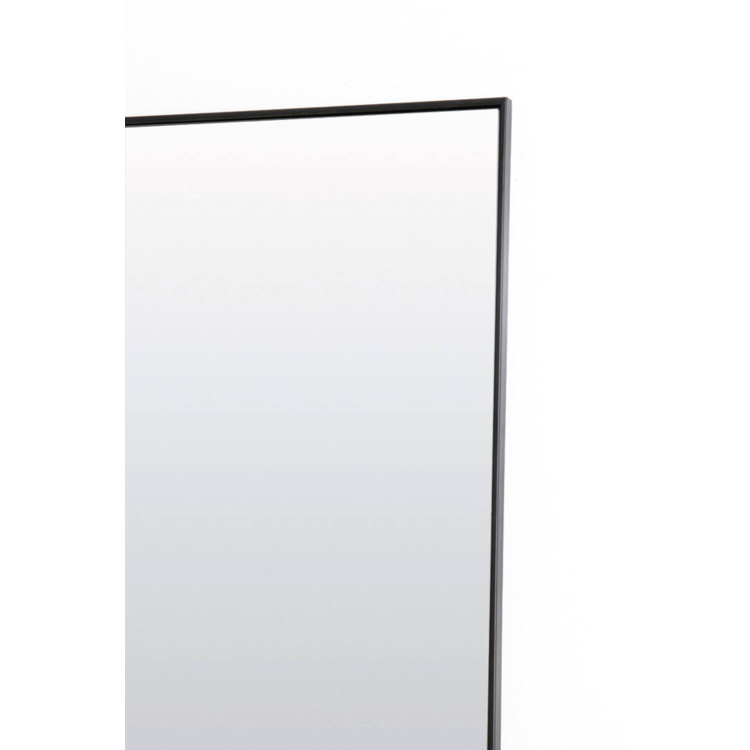 ZENA clear glass+black Large Mirror. 50 x 170 cm-Renaissance Design Studio